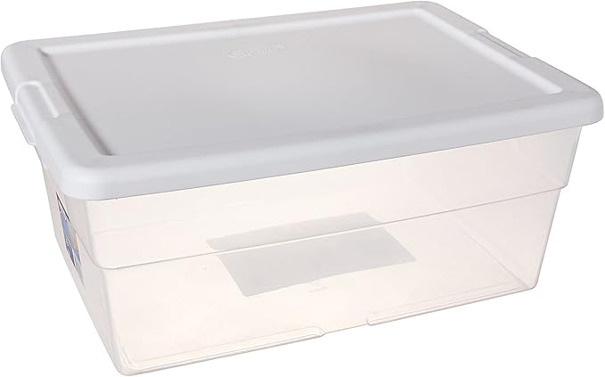 Sterilite 16 Quart Basic Clear Storage Box